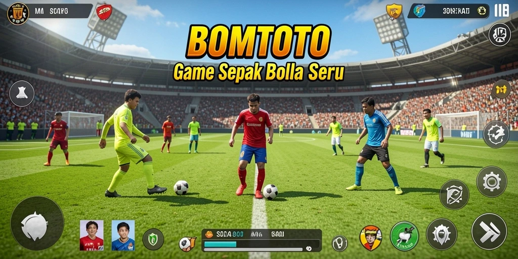 Tampilan menarik dari gameplay seru BOMTOTO.