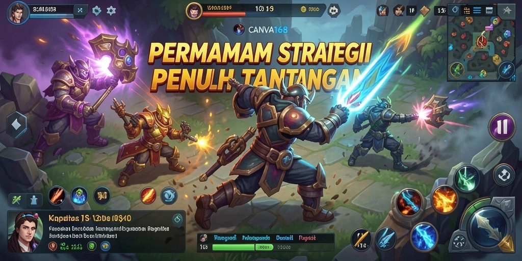 Screenshot utama <strong>CANVA168</strong> menampilkan gameplay strategi yang seru dan mendebarkan.