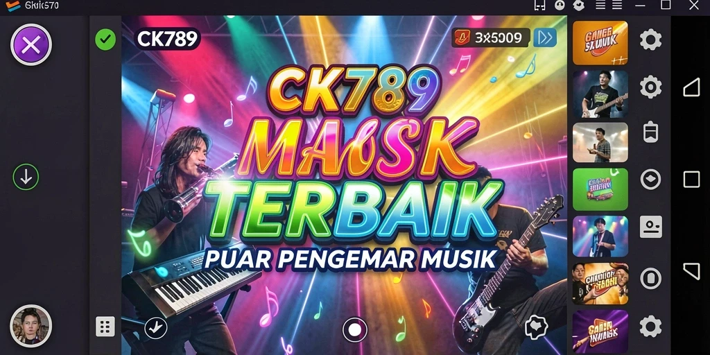 Gameplay CK789 yang menarik dengan berbagai lagu musik.