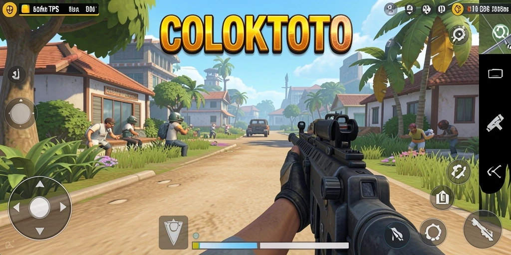 Screenshot utama COLOKTOTO menampilkan aksi pertarungan yang intens dan seru.