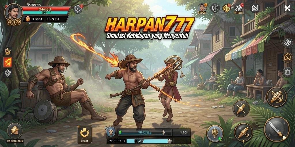 Tampilan gameplay HARAPAN777 yang memikat dalam simulasi kehidupan.