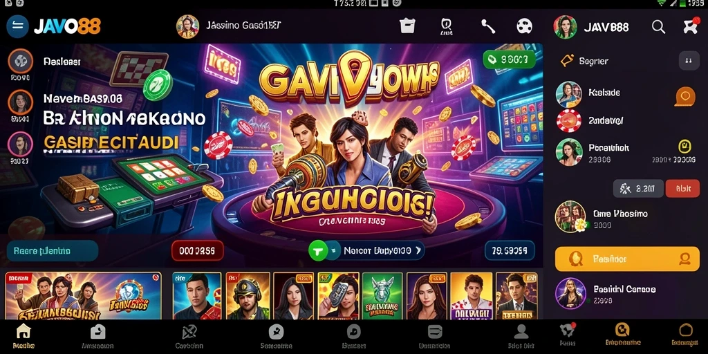 Tampilan menarik dari gameplay Kasino JAVO88 dengan antarmuka yang ramah pengguna.