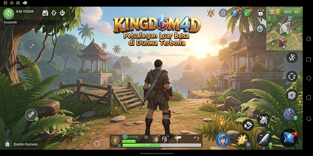 Gameplay menarik KINGDOM4D di dunia terbuka yang luas.