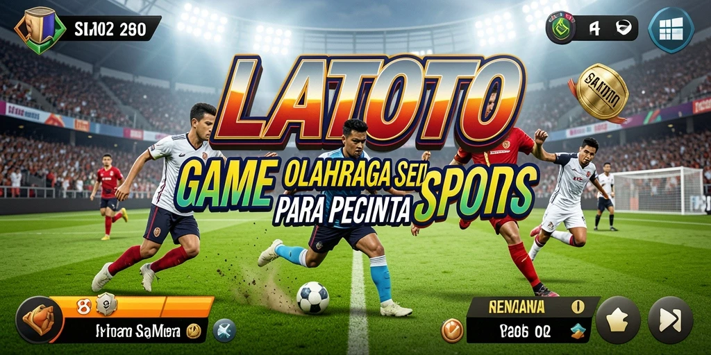 Tampilan gameplay LATOTO dengan aksi olahraga yang mendebarkan.