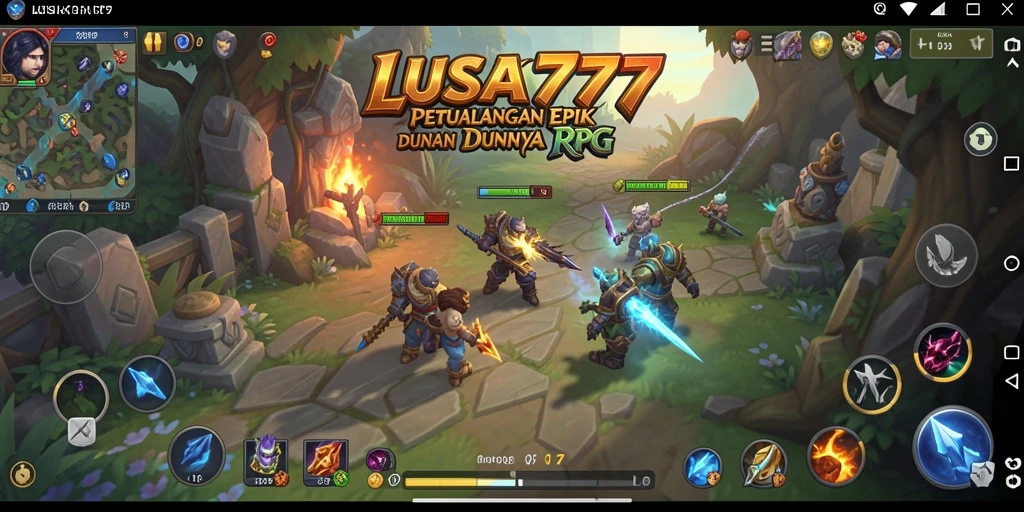 Screenshot dari gameplay seru di LUSA777 dalam dunia RPG.