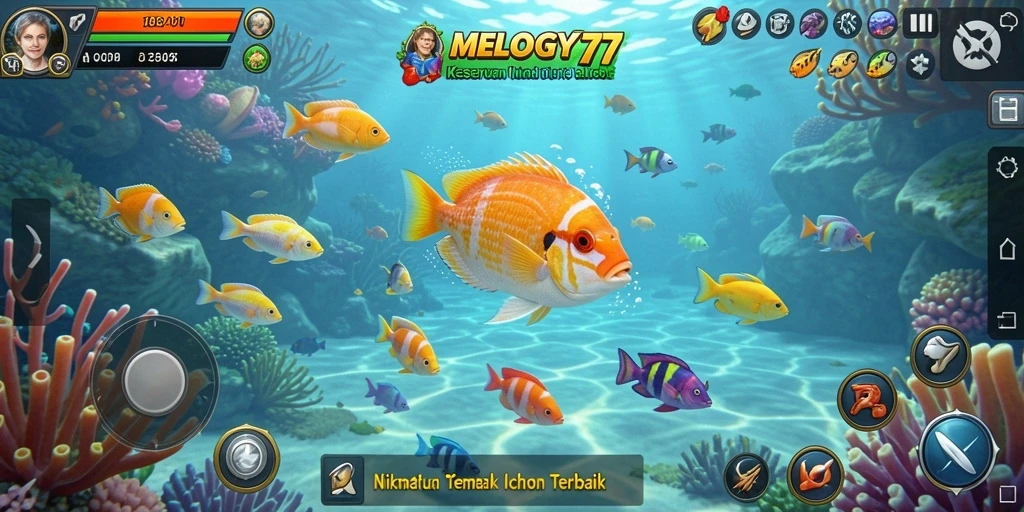 Gameplay seru dengan grafis memukau di MELODY77.